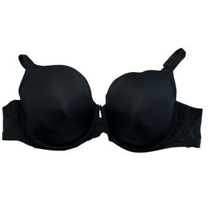 Torrid Black Lace Lined Bra 46C Adjustable Straps